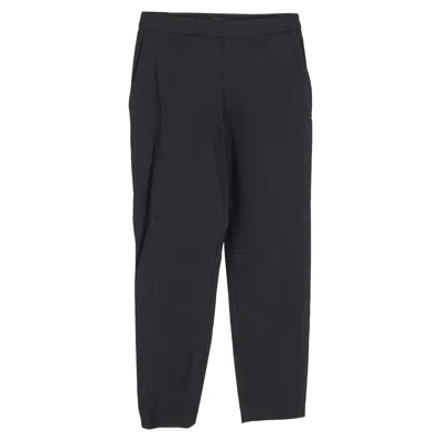 Theory Straight-leg Trousers In Black Wool