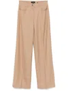 Theory Straight-leg Trousers In Neutrals