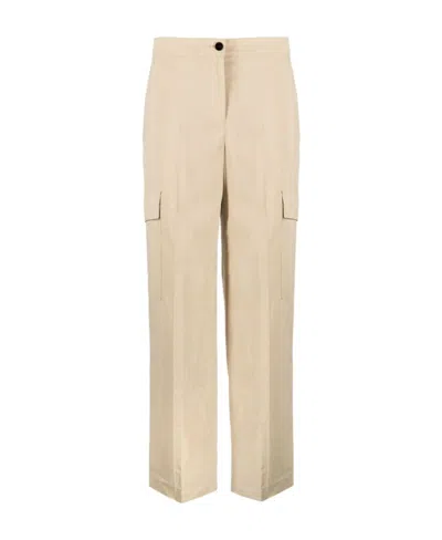 Theory Straight-leg Trousers In Nude