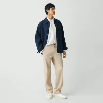 Theory Straight Pant In Cotton-blend Twill In Earl Grey