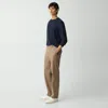 Theory Straight Pant In Cotton-blend Twill In Walnut