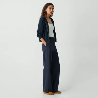 Theory Straight Pant In Good Wool In Nocturne Navy