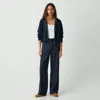 Theory Straight Pant In Good Wool In Nocturne Navy