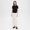 Theory Relaxed Straight Leg Pants In Rice