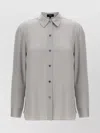 Theory Straight Shirt With Buttoned Cuffs And Pleated Back