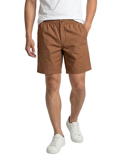 Theory Straight Short In Brown