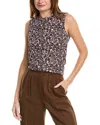 Theory Straight Shell Sleeveless Silk Top