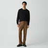 Theory Straight Trouser In Knit Twill In Black