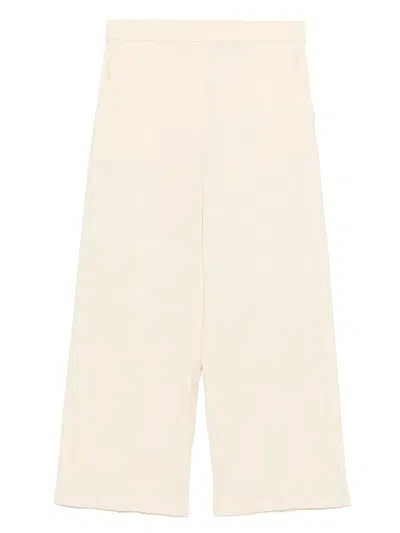Theory Straight Trousers In Neutrals