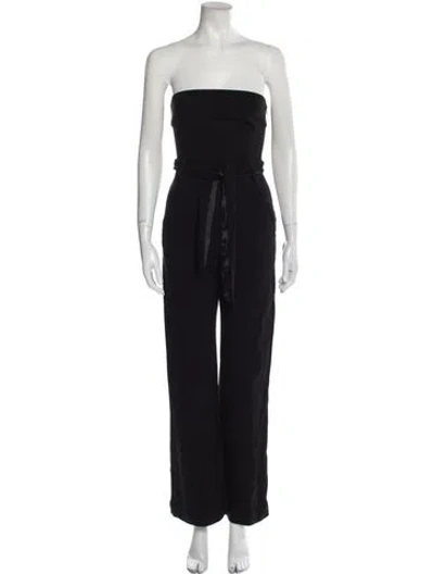 Pre-owned Theory Strapless Jumpsuit In Black
