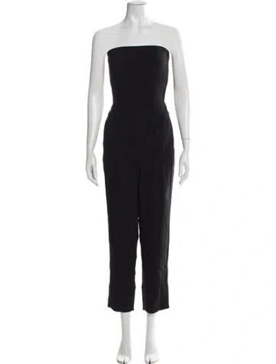 Pre-owned Theory Strapless Jumpsuit In Black