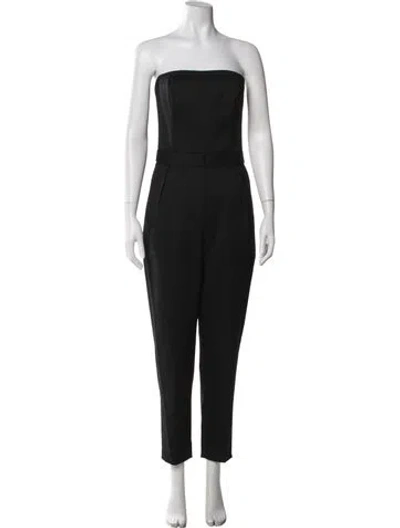 Pre-owned Theory Strapless Jumpsuit In Black
