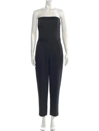 Pre-owned Theory Strapless Jumpsuit In Blue