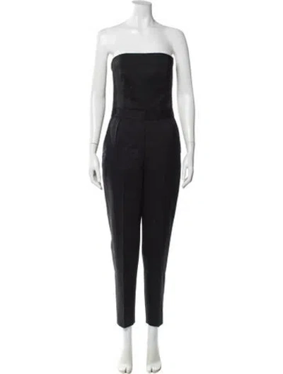 Pre-owned Theory Strapless Jumpsuit In Blue
