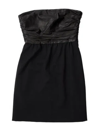 Pre-owned Theory Strapless Mini Dress In Blue