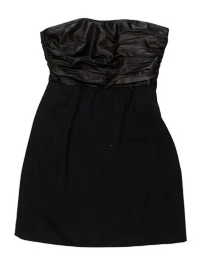 Pre-owned Theory Strapless Mini Dress In Blue
