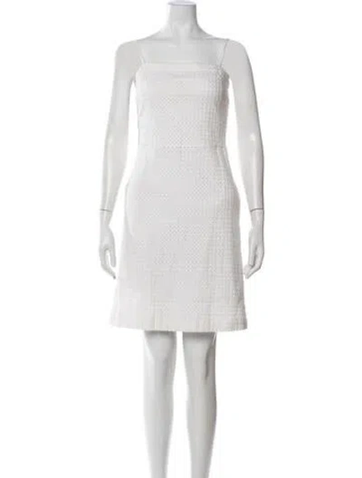Pre-owned Theory Strapless Mini Dress In Neutral
