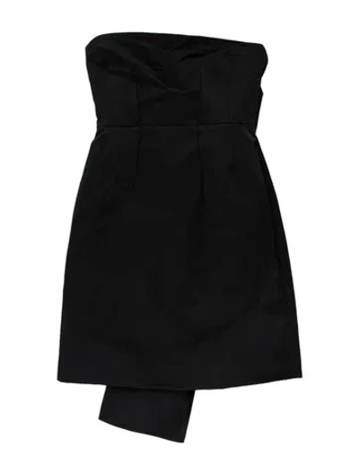 Pre-owned Theory Strapless Mini Dress W/ Tags In Black