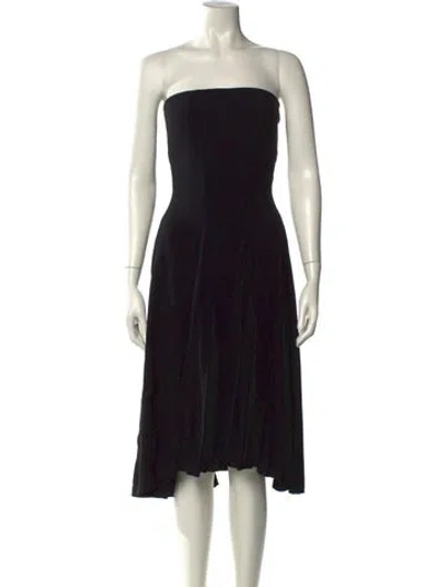 Pre-owned Theory Strapless Mini Dress W/ Tags In Black