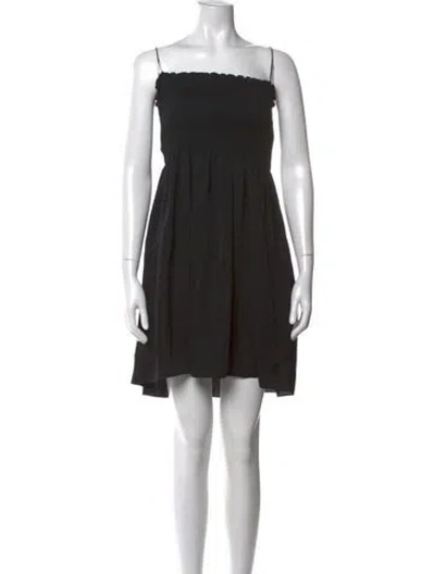 Pre-owned Theory Strapless Mini Dress W/ Tags In Black