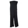 Theory Strapless Straight-leg Jumpsuit In Black Viscose In Black