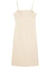 Theory A-line Midi Dress In Linen Blend In Y0d Light Linen