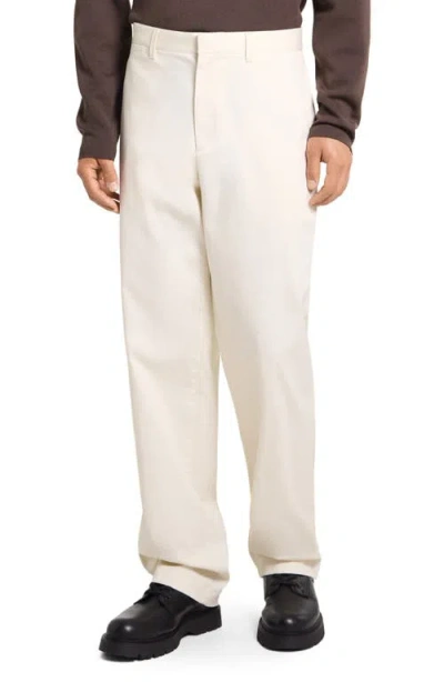 Theory Stretch Cotton Chino Pants In Neutral