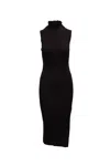 Theory Stretch Knit Sleeveless Dress In Burgundy Rayon In Red