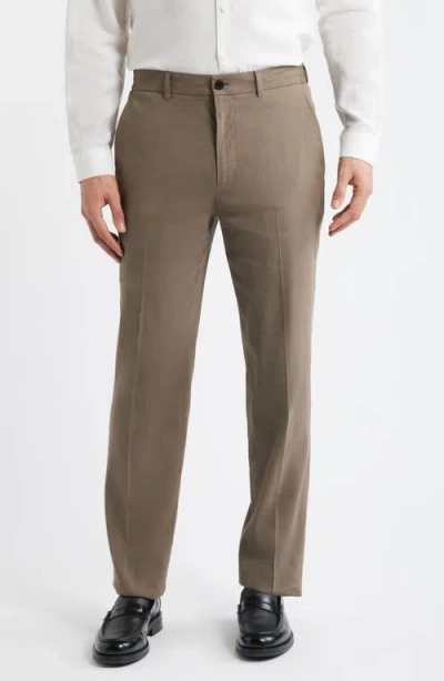 Theory Standard Draw Pants In Good Crunch In Brown