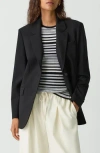 Theory Stretch Wool Blazer In Black