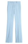 Theory Stretch Wool Trousers In Stone Blue