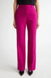 Theory Stretch Wool Trousers In Wildflower