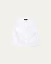 Theory Stripe Button-front Sleeveless Shell
