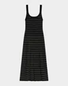 Theory Stripe Knit Midi Dress