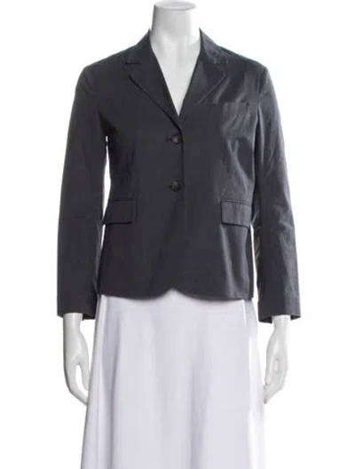 Pre-owned Theory Striped Blazer In Grey