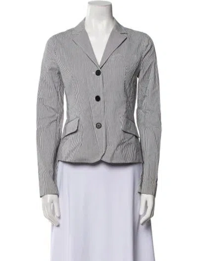 Pre-owned Theory Striped Blazer In Multi