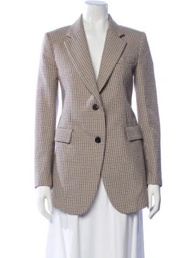 Pre-owned Theory Striped Blazer In Neutral