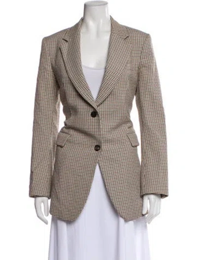 Pre-owned Theory Striped Blazer In Neutral