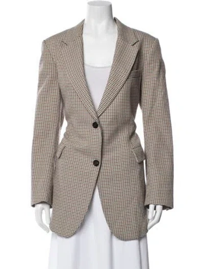 Pre-owned Theory Striped Blazer In Neutral