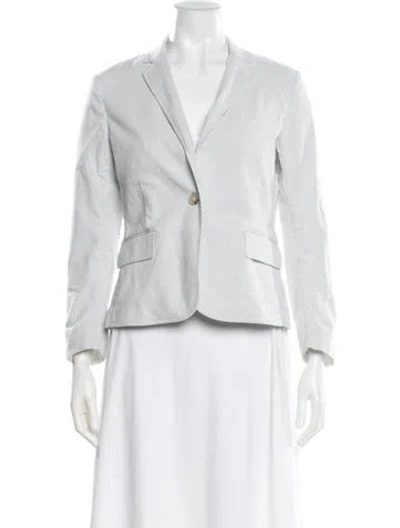 Pre-owned Theory Striped Blazer In Neutral