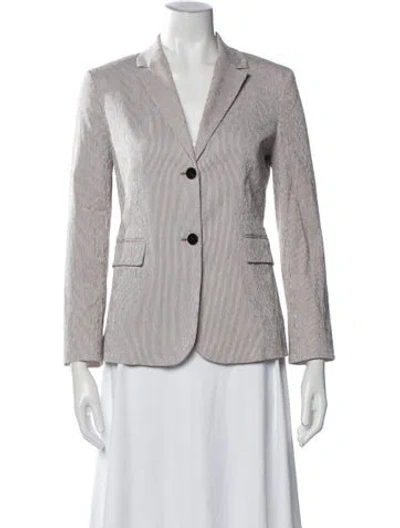 Pre-owned Theory Striped Blazer W/ Tags In Neutral