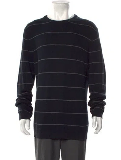 Pre-owned Theory Striped Crew Neck Pullover In Multi