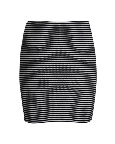 Theory Striped Knit Mini Skirt In Multicolor Viscose