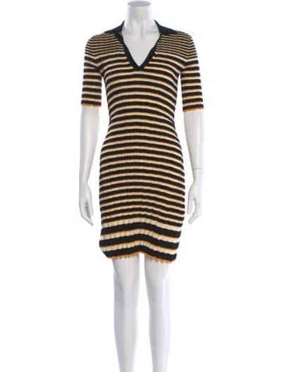 Pre-owned Theory Striped Mini Dress