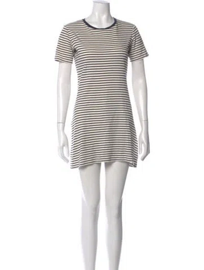 Pre-owned Theory Striped Mini Dress