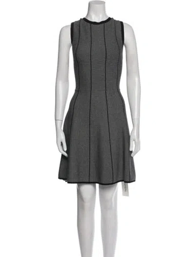 Pre-owned Theory Striped Mini Dress In Blue