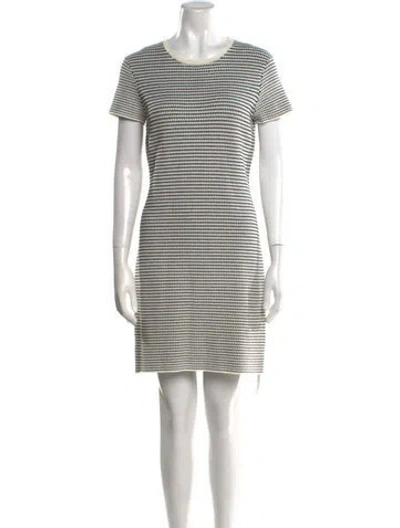 Pre-owned Theory Striped Mini Dress In Multi