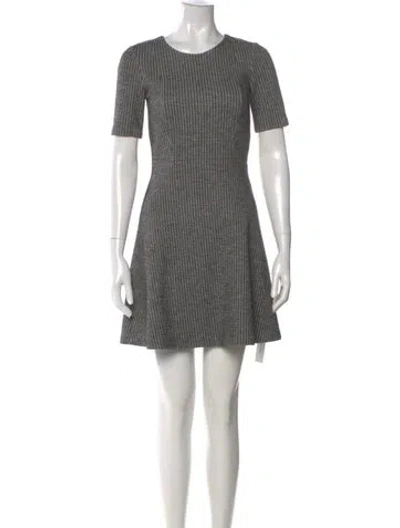 Pre-owned Theory Striped Mini Dress In Multi