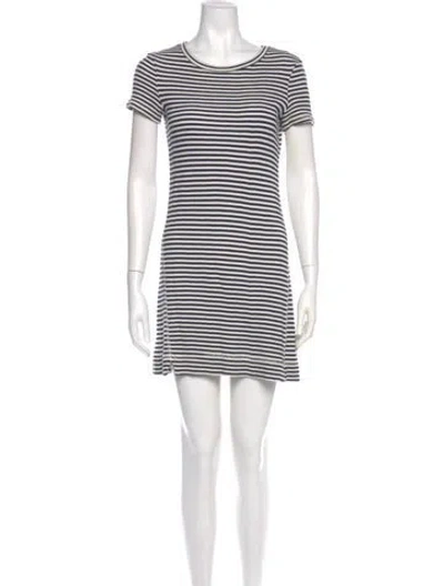 Pre-owned Theory Striped Mini Dress In Multi