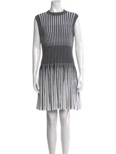 Pre-owned Theory Striped Mini Dress In Multi
